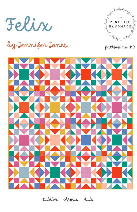 Felix Quilt Pattern (Paper) by Penelope Handmade