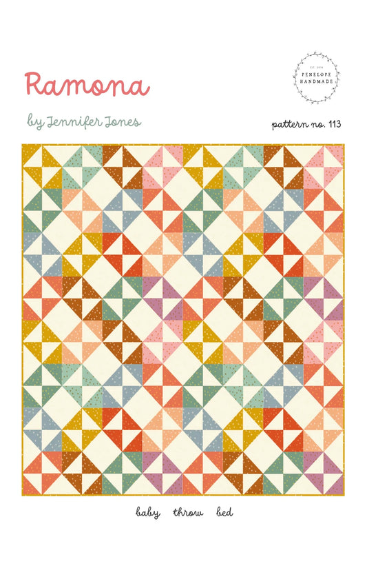 Ramona Quilt Pattern (Paper) by Penelope Handmade