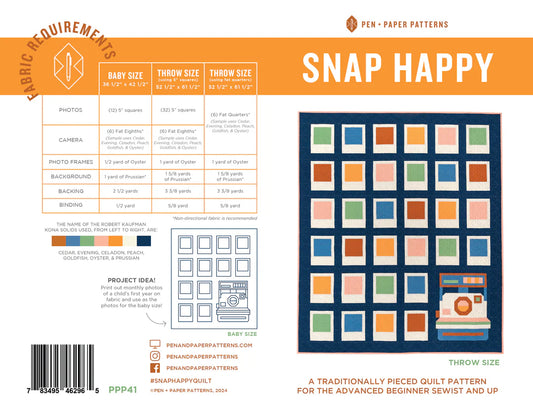 Snap Happy (Paper) Pattern by Pen + Paper Patterns
