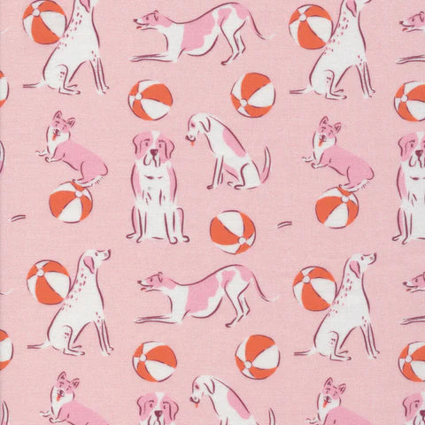 Dog Day of Summer-Beach Ball Bounce Fabric by Cloud9