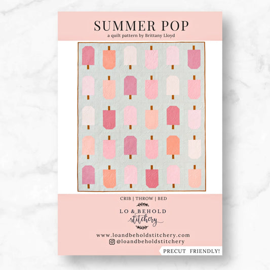 Summer Pop Quilt Pattern (Paper) by Lo & Behold Stitchery