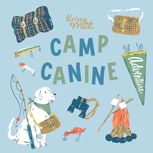 Camp Canine for Cloud 9 Fabrics