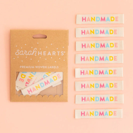 Colorful Handmade - Sewing Woven Clothing Label Tags by Sarah Hearts