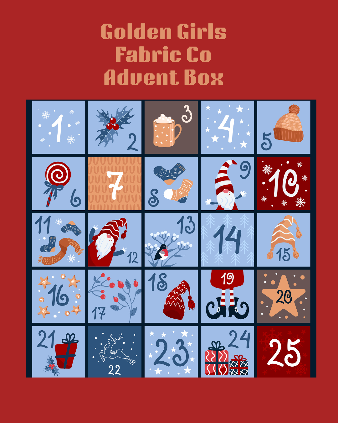 Preorder: Golden Girls Fabric Co Advent Box 2025
