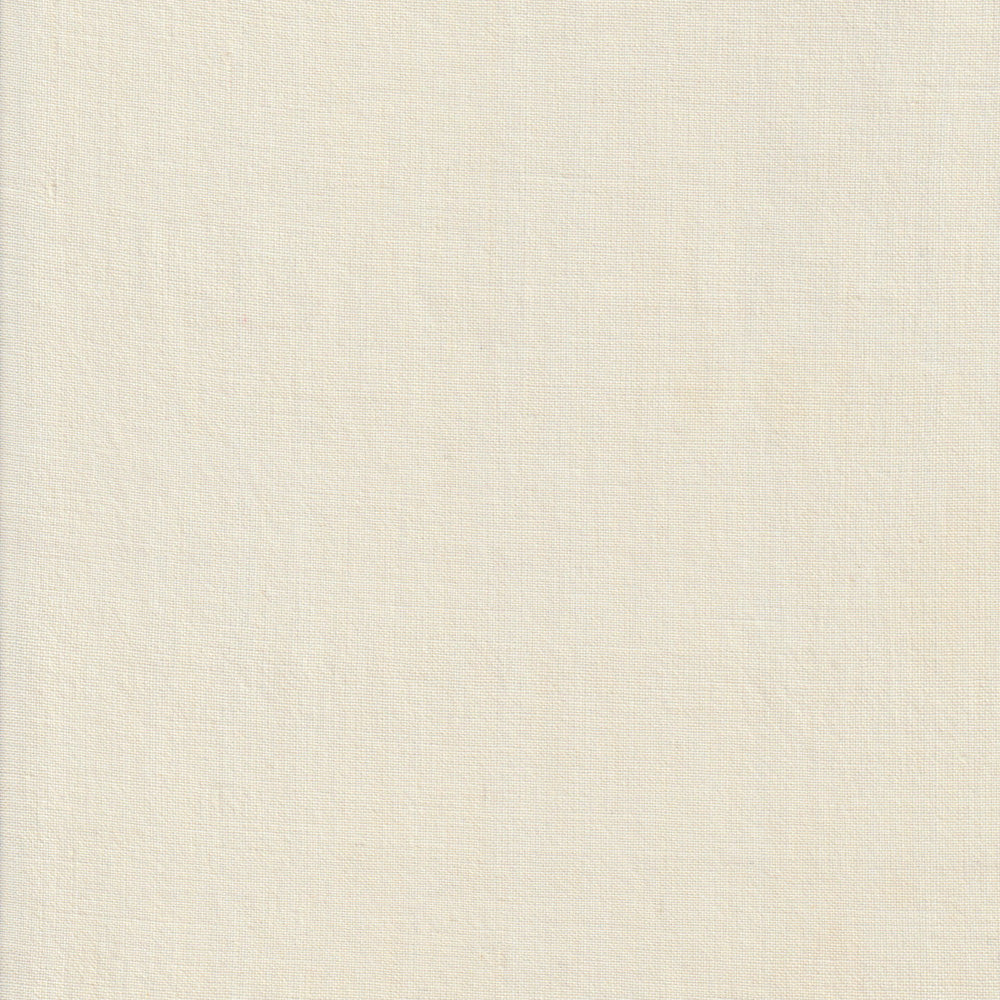 Watercolor Wovens in Candlelight for Fableism features off-white 100% cotton with a subtle woven texture and faint lines, creating a smooth, minimal look—perfect for patchwork projects.