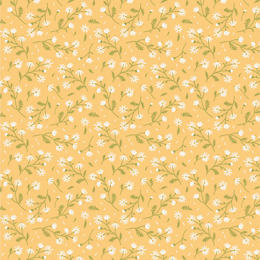 Poppie Cotton Sunshine and Chamomile in Chamomile Yellow