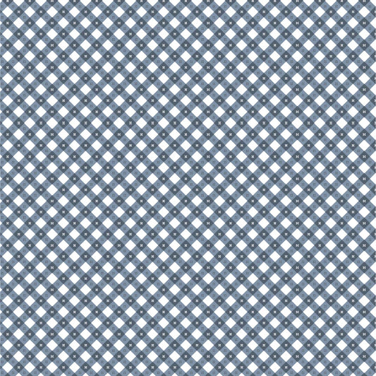 Poppie Cotton Gingham Picnic in Liberty Blue