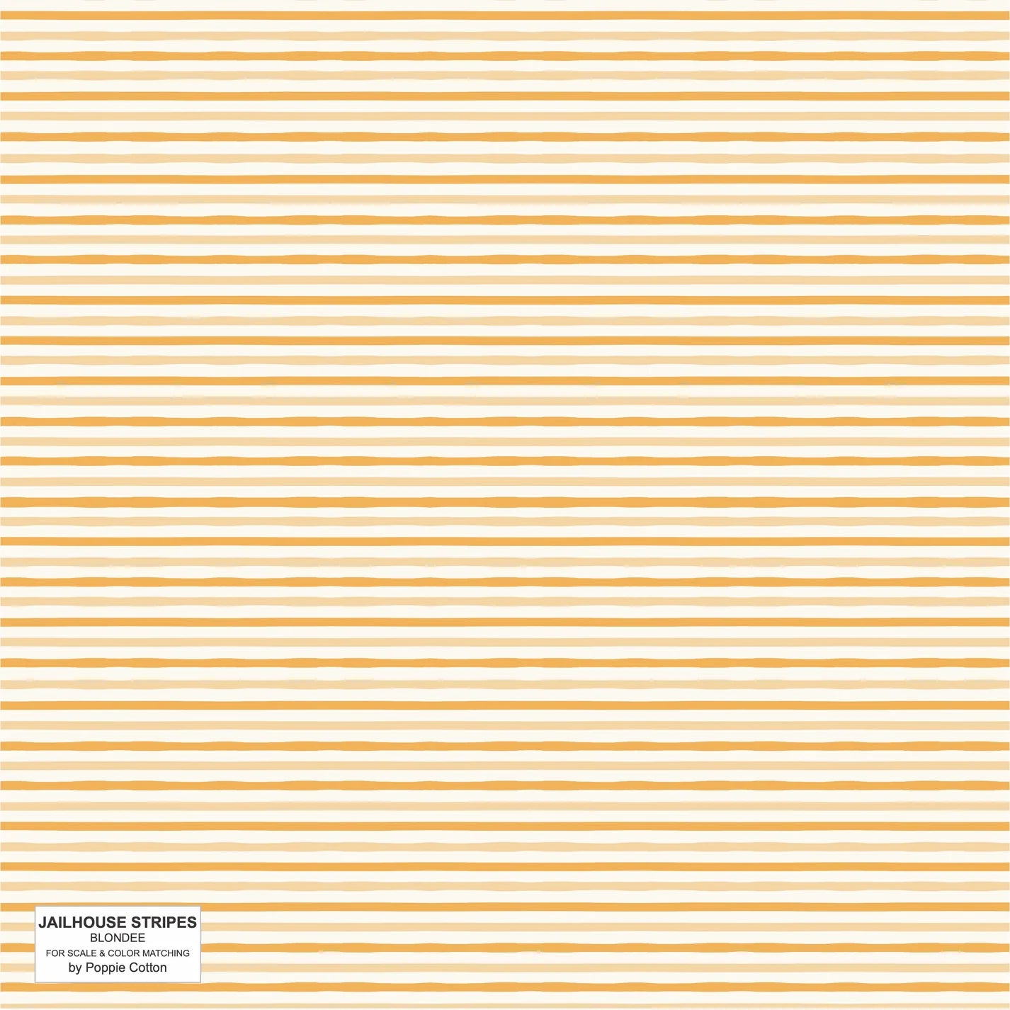 Poppie Cotton Jailhouse Stripes in Blondee Yellow