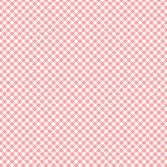 Poppie Cotton Gingham Picnic in Popsicle Pink